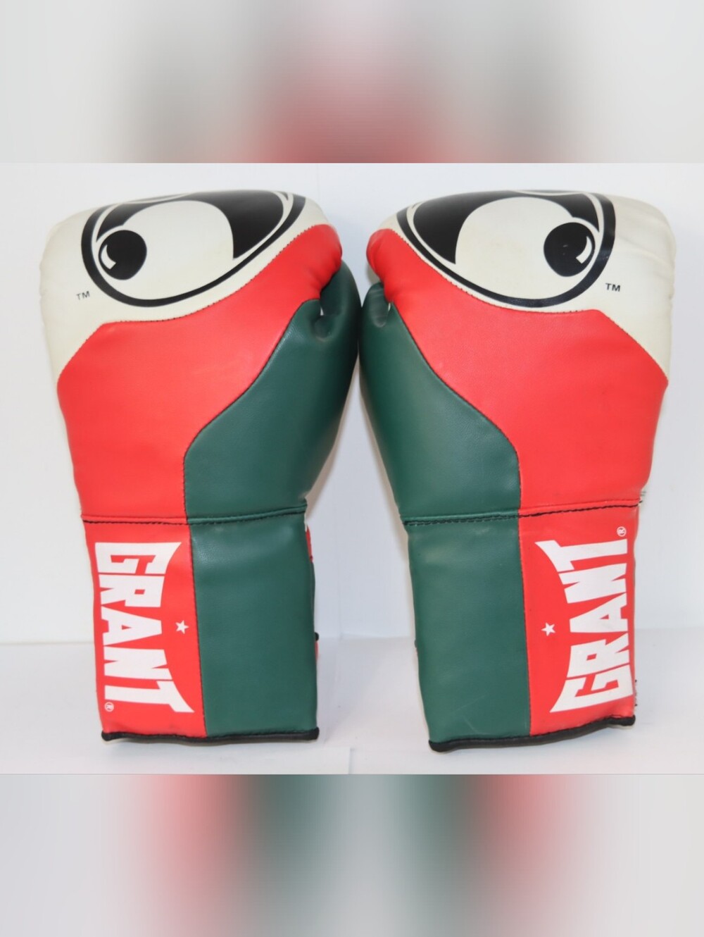 Grant Boxing Gloves in Red, Green & White 14oz